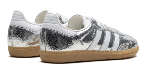 adidas Women's Samba OG 'Silver Metallic Cracked Leather' JR0035