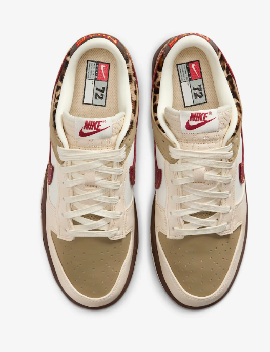 Nike Dunk Low Unisex - Tan, Cream & Burgundy